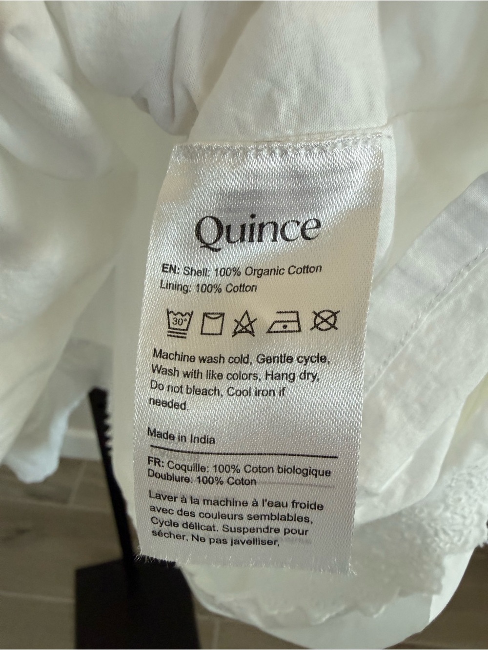 NEW Quince 100% Organic Cotton Poplin Pintuck Maxi Skirt Medium Classic White - Picture 7 of 7